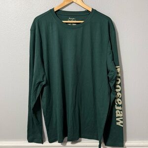 Moosejaw Men’s Forest Green Long Sleeve Tee Size XXL